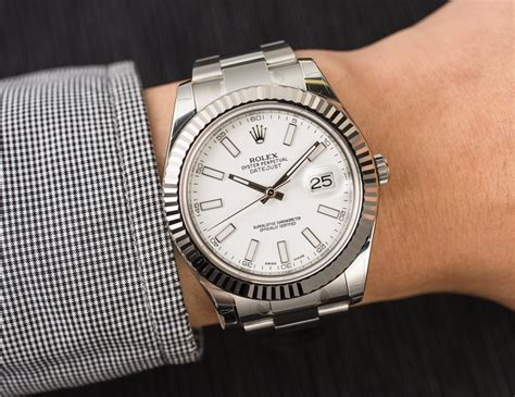 rolex datejust 2 white dial